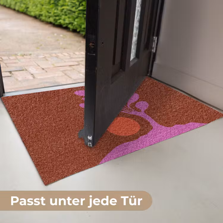 Boom - Paars - Cirkel - Vloeiend Deurmat klein -USP_DE