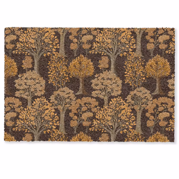Bomen - Patroon - Bruin Deurmat klein 898 -zkaufland3d