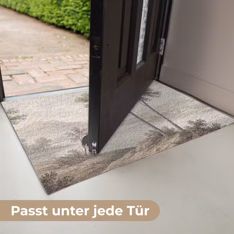 Bomen - Meer - Bergen - Illustratie Deurmat klein -USP_DE
