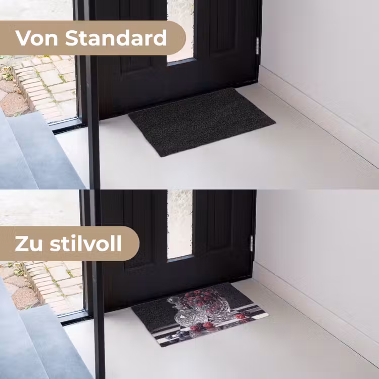 Fußmatte - Beeren – Kristall – Stillleben - Bessen - Kristal - Stilleven Deurmat klein