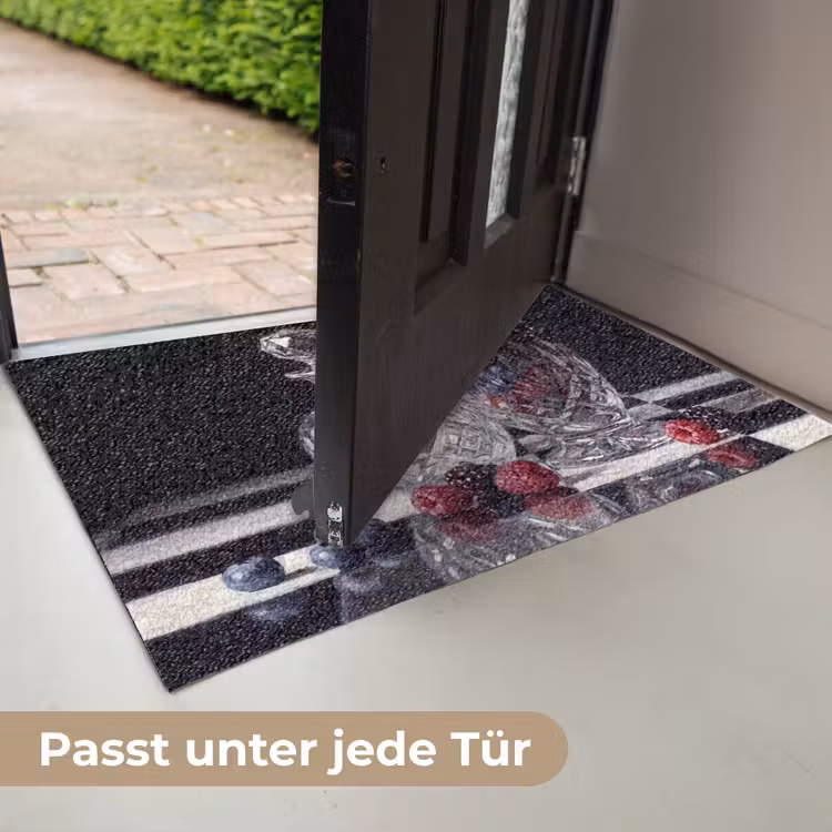 Fußmatte - Beeren – Kristall – Stillleben - Bessen - Kristal - Stilleven Deurmat klein