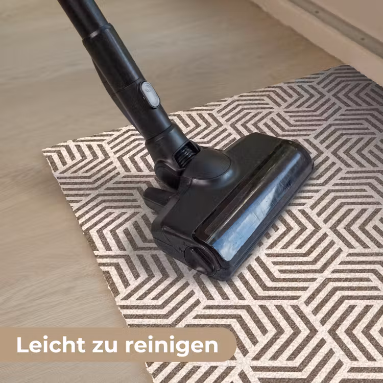 Beige - Bruin - Patroon - Strepen Deurmat klein 898 -reinigen_DE