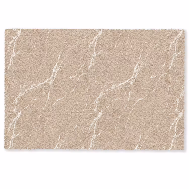 Beige - Marmer - Organisch - Wit Deurmat klein 898 -zkaufland3d