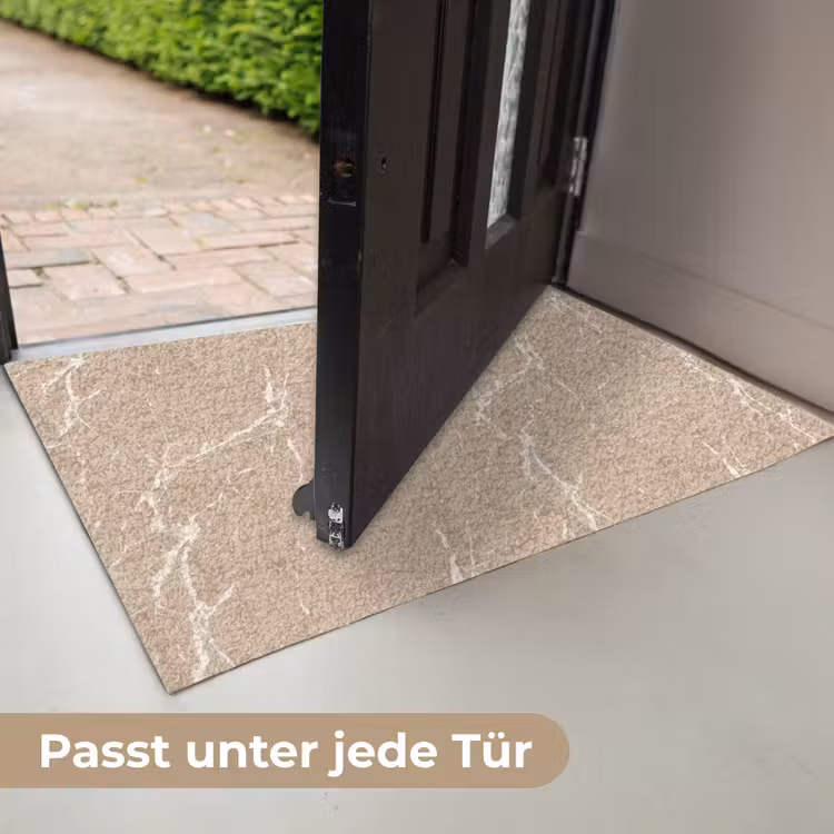 Beige - Marmer - Organisch - Wit Deurmat klein 898 -USP_DE