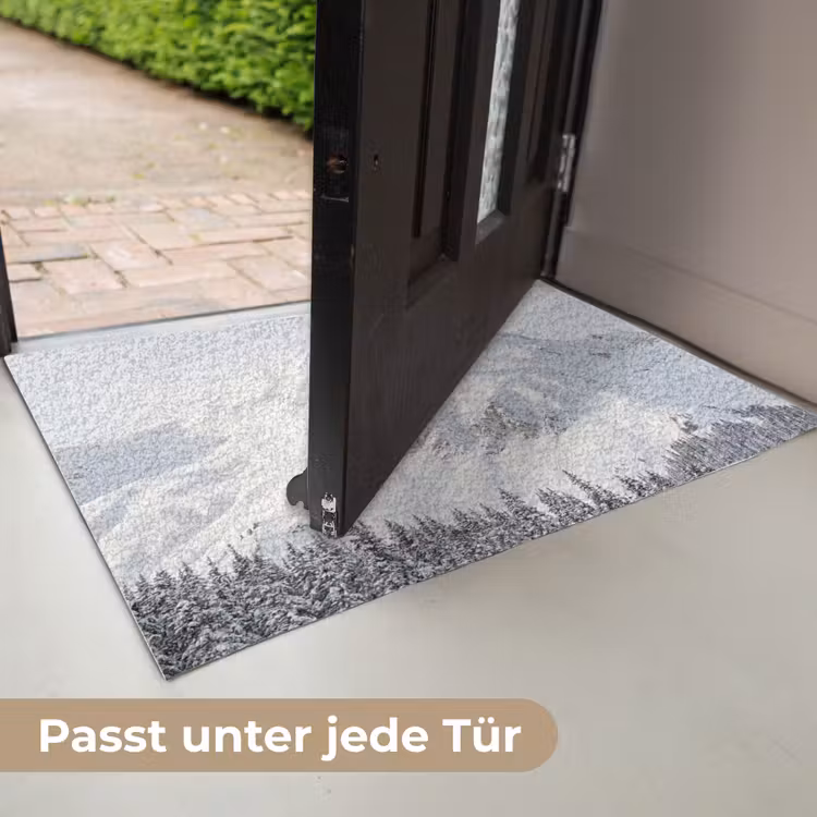 Berg - Sneeuw - Winter - Natuur - Wit Deurmat klein -USP_DE