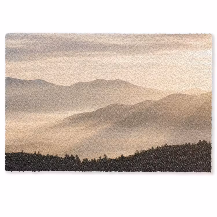 Bergen - Mist - Zonnestralen Deurmat klein -zkaufland3d