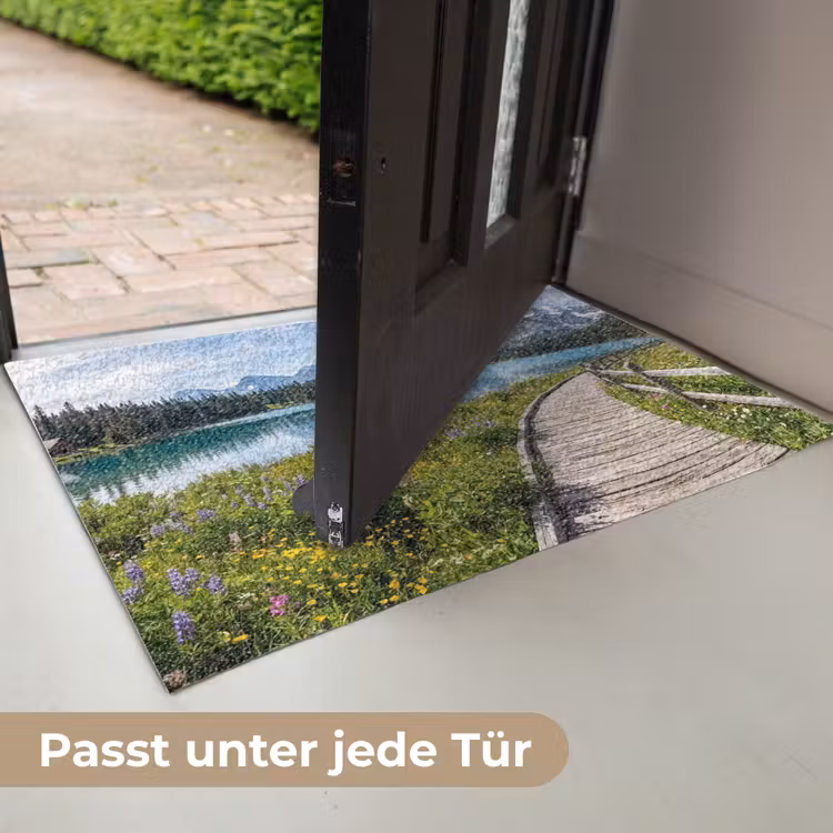 Bergen - Meer - Landschap - Blauw Deurmat klein -USP_DE