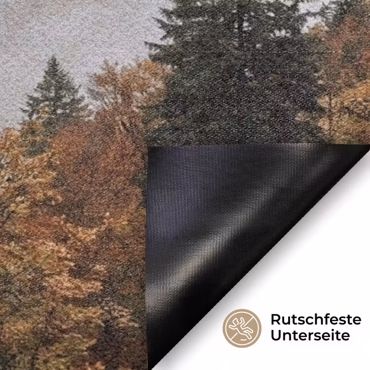 Bergen - Vallei - Mist - Herfst - Natuur Deurmat klein -antislip_DE