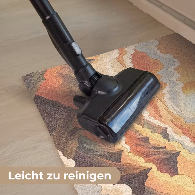 Bergen - Wolken - Natuur - Zonsopgang - Oranje Deurmat klein -reinigen_DE