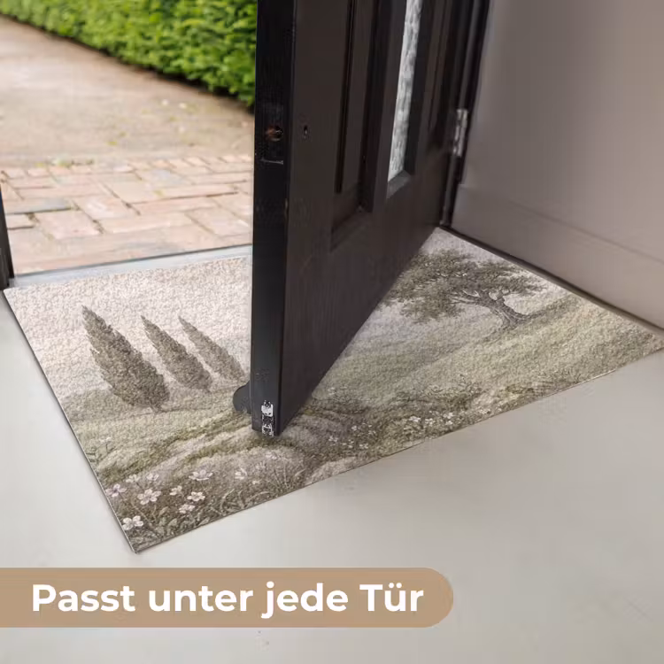 Heuvellandschap - Bomen - Natuur - Groen Deurmat klein -USP_DE