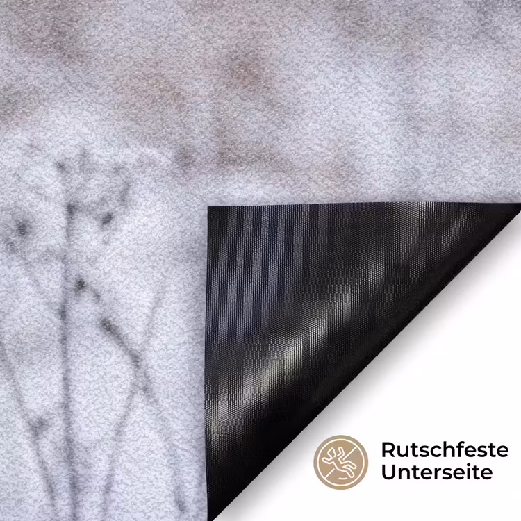 Schermbloem - Rijp - Kristallen - Winter - Delicaat Deurmat klein -antislip_DE