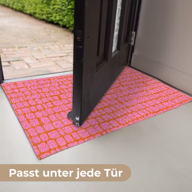 Organisch - Raster - Roze Deurmat klein 898 -USP_DE