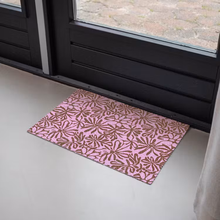 Organisch - Patroon - Roze Deurmat klein 898 -sfeer2