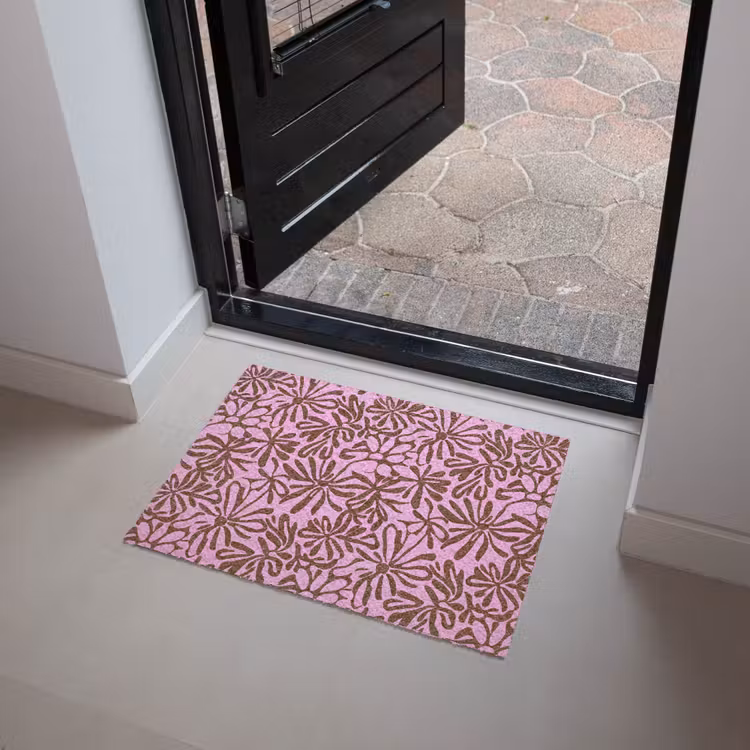 Organisch - Patroon - Roze Deurmat klein 898 -sfeer5