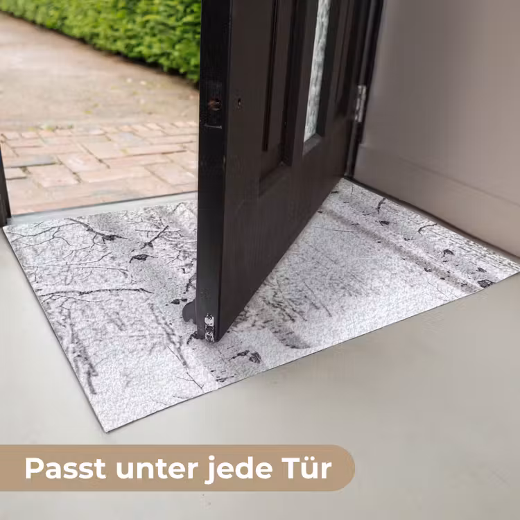 Berkenbomen - Sneeuw - Winter - Bos - Wit Deurmat klein -USP_DE