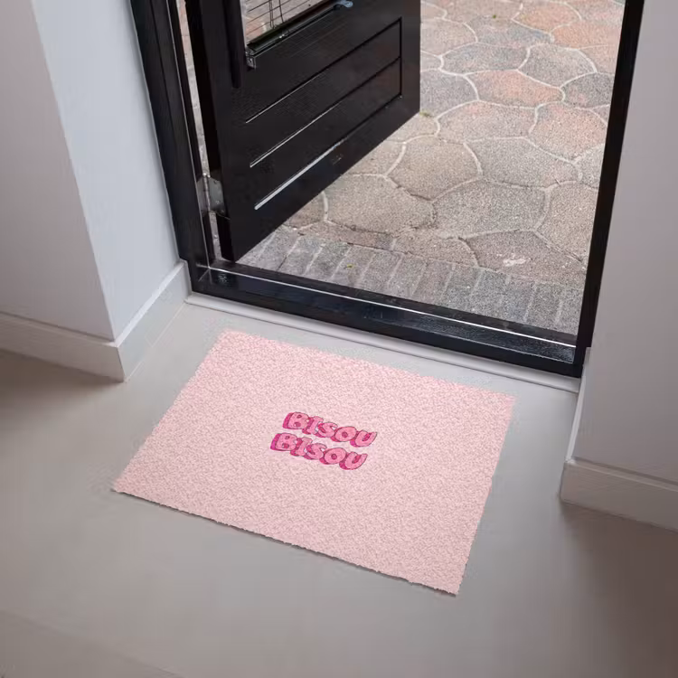 Bisou - Roze - Schaduw Deurmat klein -sfeer5