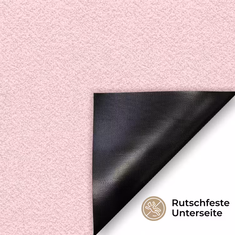Bisou - Roze - Schaduw Deurmat klein -antislip_DE