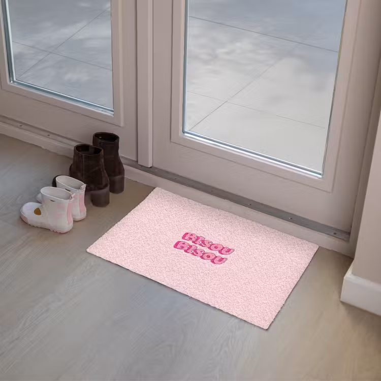 Bisou - Roze - Schaduw Deurmat klein -sfeer3