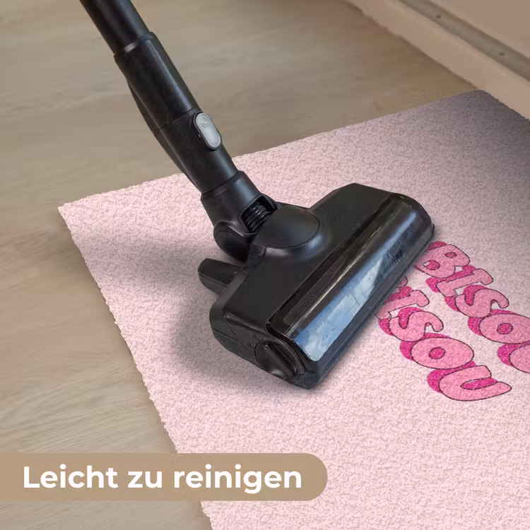 Bisou - Roze - Schaduw Deurmat klein -reinigen_DE