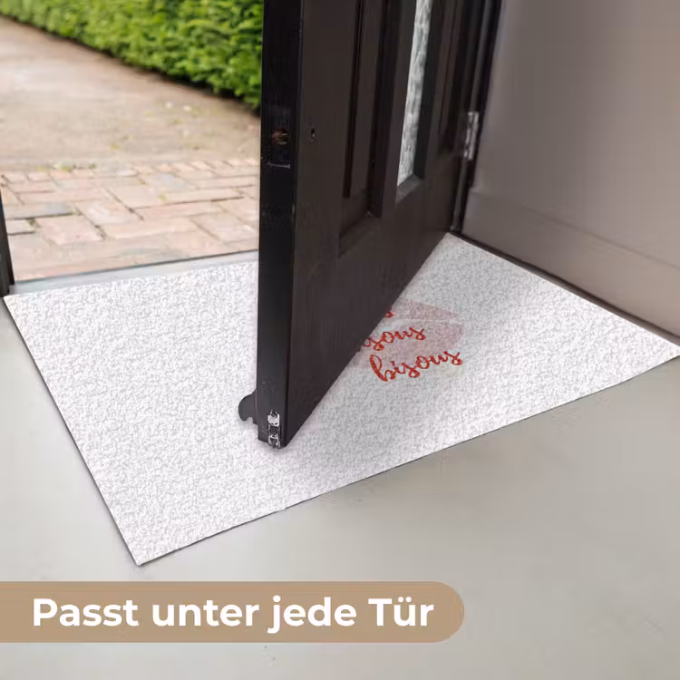 Bisous - Lip - Wit - Rood Deurmat klein -USP_DE
