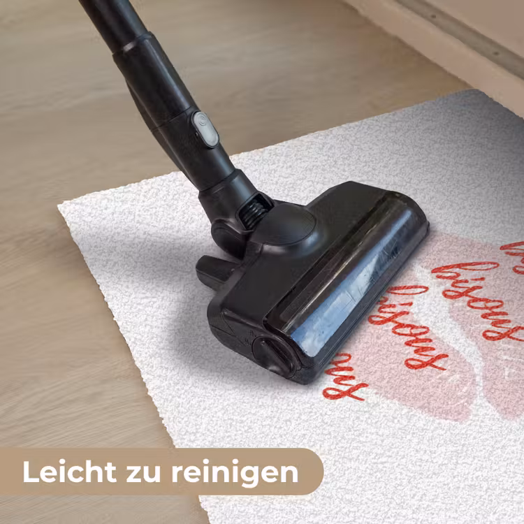 Bisous - Lip - Wit - Rood Deurmat klein -reinigen_DE