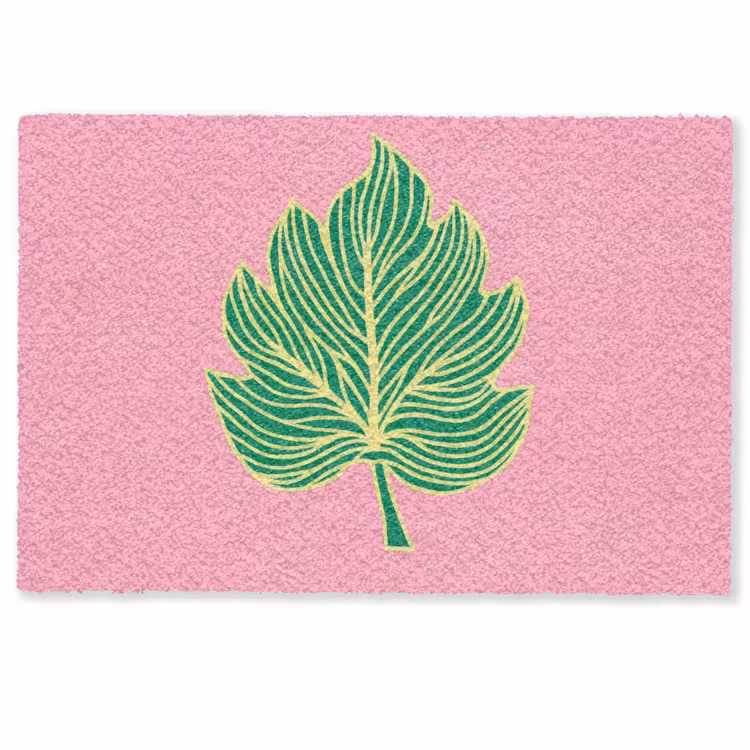 Blad - Groen - Illustratie - Minimalistisch Deurmat klein -zkaufland3d