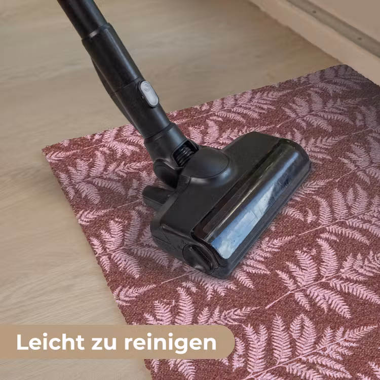 Blad - Patroon - Paars Deurmat klein 898 -reinigen_DE