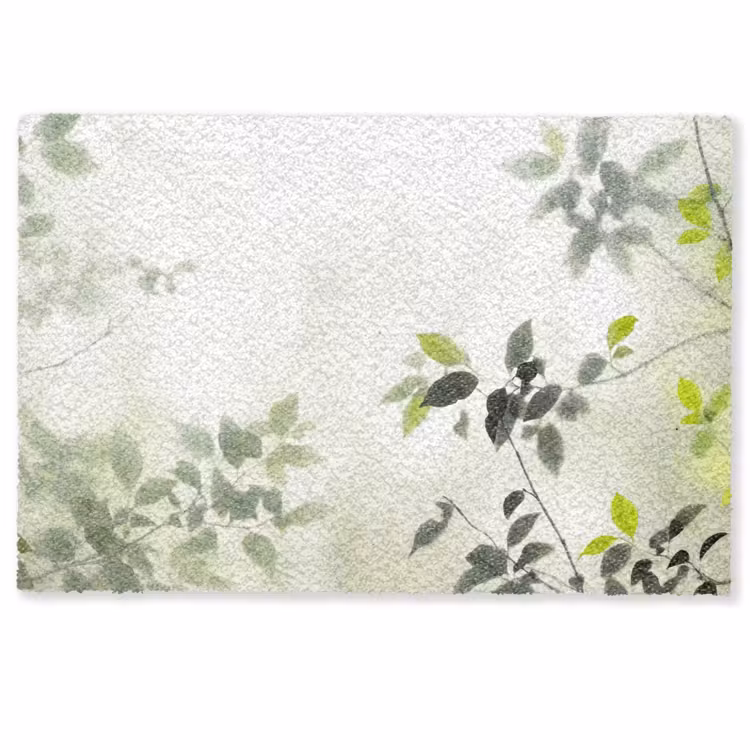 Blad - Schaduw - Natuur - Abstract - Groen Deurmat klein -zkaufland3d
