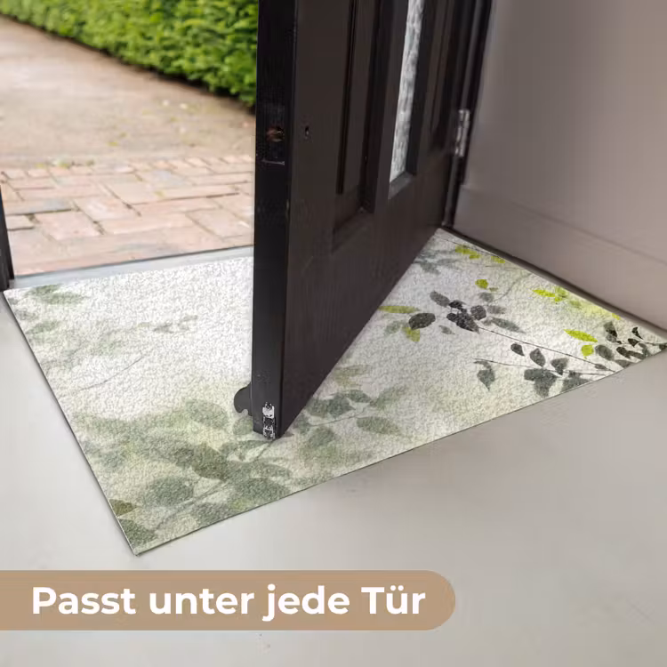 Blad - Schaduw - Natuur - Abstract - Groen Deurmat klein -USP_DE