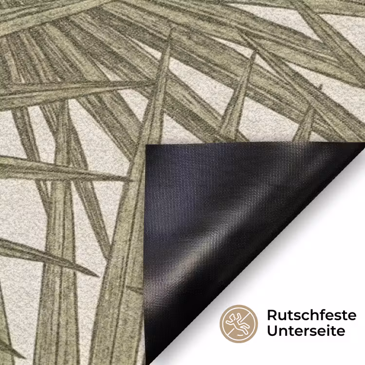 Blad - Tropisch - Patroon - Natuur - Groen Deurmat klein -antislip_DE