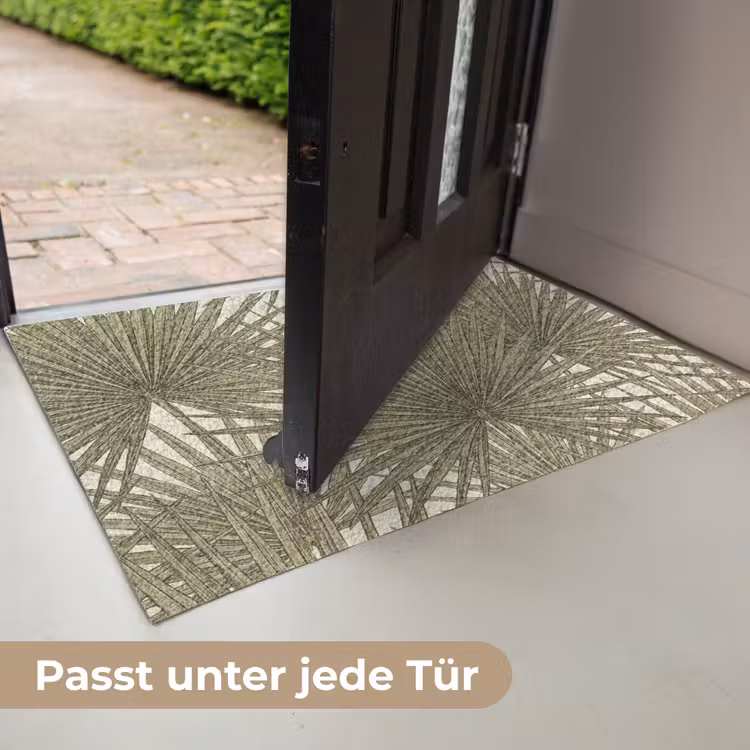 Blad - Tropisch - Patroon - Natuur - Groen Deurmat klein -USP_DE