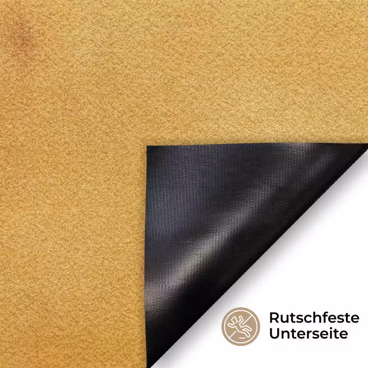 Bladeren - Boeket - Bloemen - Geel Deurmat klein -antislip_DE