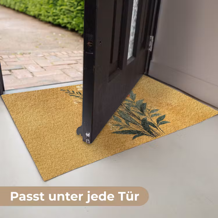Bladeren - Boeket - Bloemen - Geel Deurmat klein -USP_DE