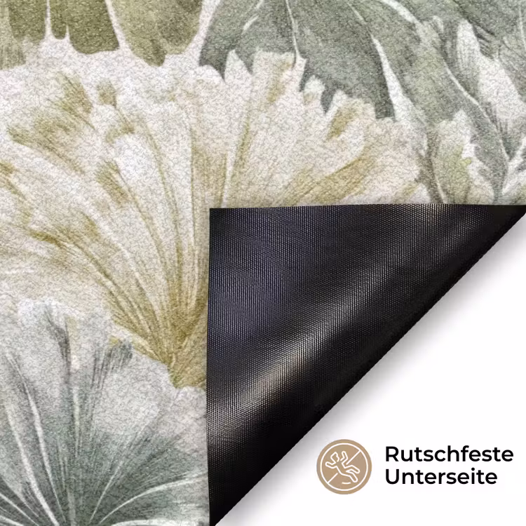 Bladeren - Botanisch - Groen Deurmat klein 898 -antislip_DE