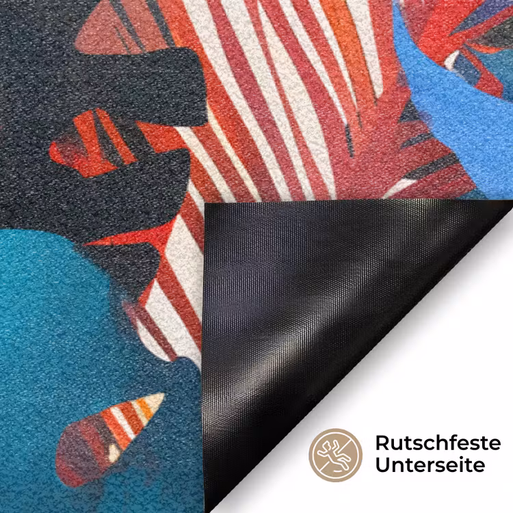 Bladeren - Vormen - Abstract - Kleurrijk Deurmat klein -antislip_DE