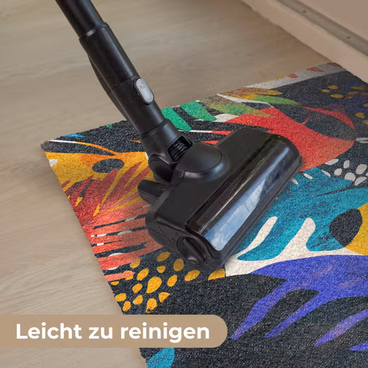 Bladeren - Vormen - Abstract - Kleurrijk Deurmat klein -reinigen_DE