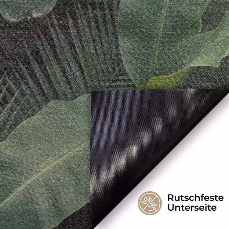 Bladeren - Groen - Tropisch - Natuur Deurmat klein -antislip_DE