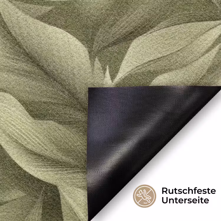 Bladeren - Modern - Groen Deurmat klein 898 -antislip_DE