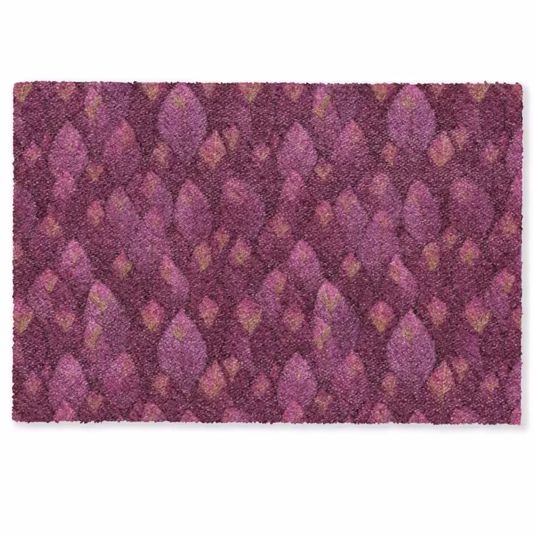 Bladeren - Patroon - Burgundy Deurmat klein 898 -zkaufland3d