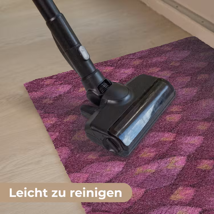 Bladeren - Patroon - Burgundy Deurmat klein 898 -reinigen_DE