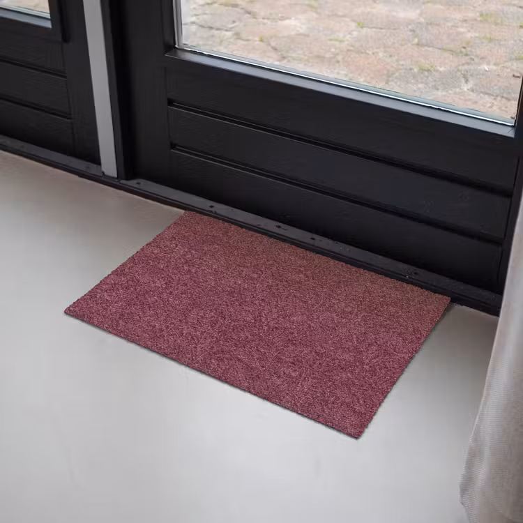 Bladeren - Patroon - Paars Deurmat klein 898 -sfeer2
