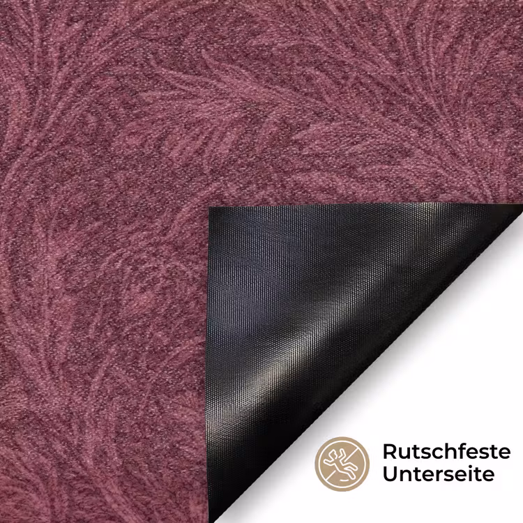 Bladeren - Patroon - Paars Deurmat klein 898 -antislip_DE