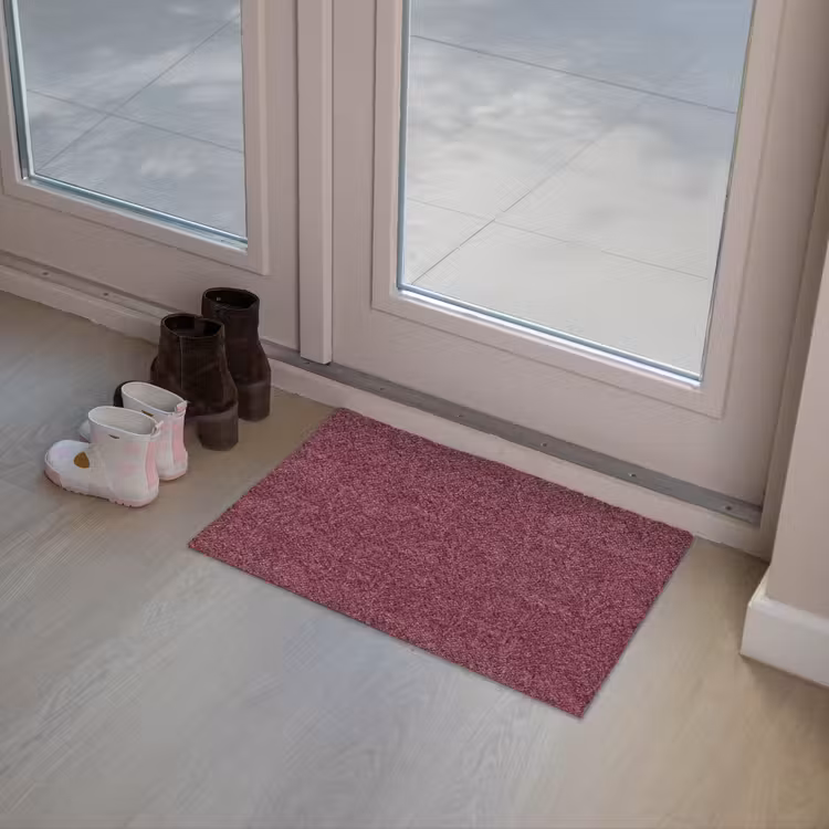 Bladeren - Patroon - Paars Deurmat klein 898 -sfeer3