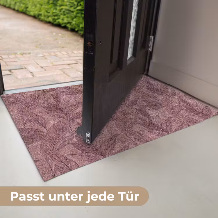 Bladeren - Patroon - Paars Deurmat klein 898 -USP_DE