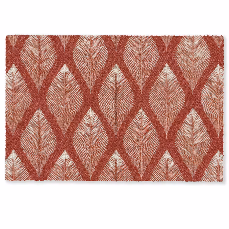 Bladeren - Rood - Elegant Deurmat klein -zkaufland3d
