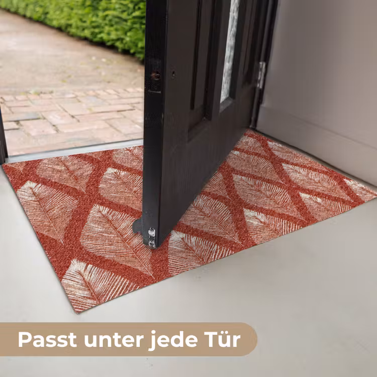 Bladeren - Rood - Elegant Deurmat klein -USP_DE