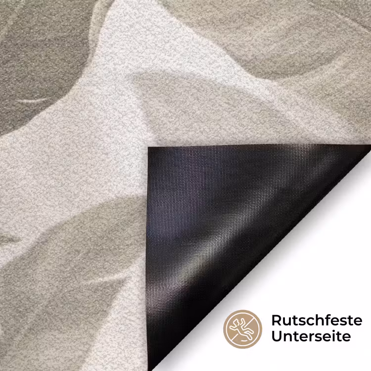 Bladeren - Tropisch - Natuur - Abstract - Beige Deurmat klein -antislip_DE