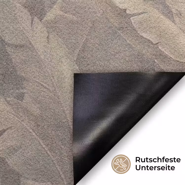 Bladeren - Tropisch - Natuur - Modern - Beige Deurmat klein -antislip_DE