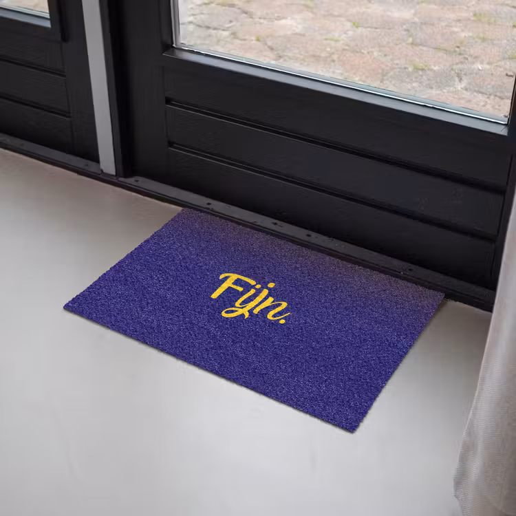 Blauw - Geel - Fijn Deurmat klein -sfeer2