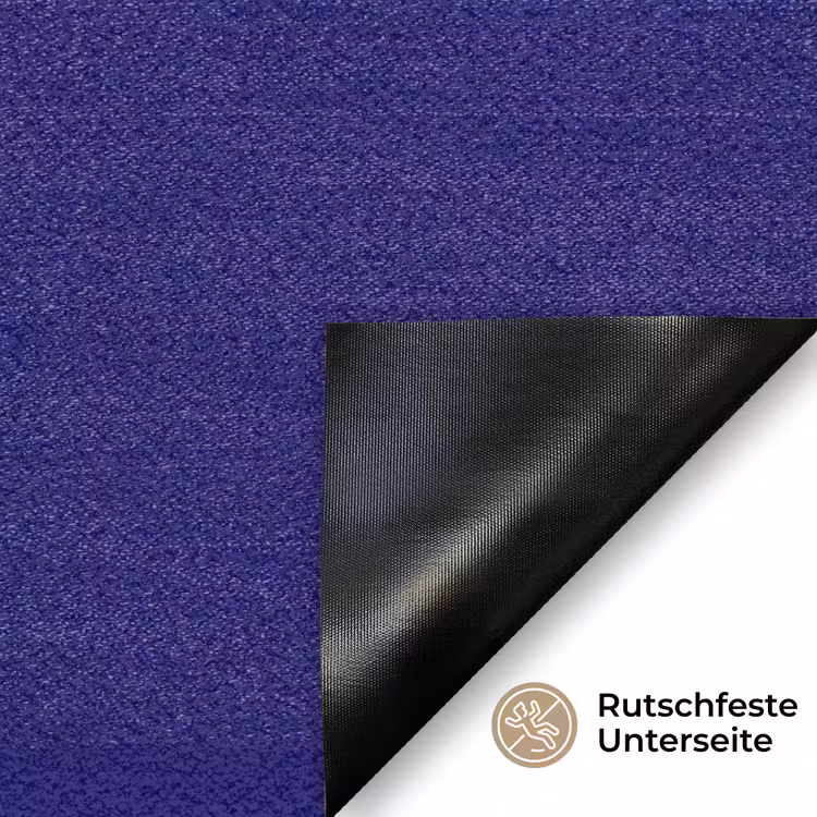 Blauw - Geel - Fijn Deurmat klein -antislip_DE